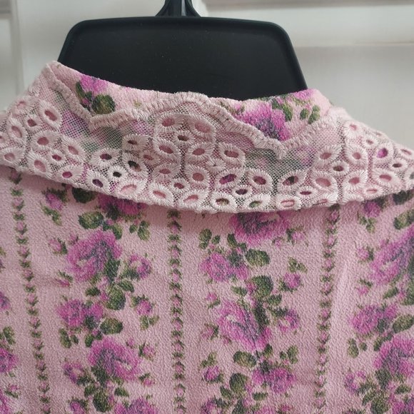 LoveShackFancy Pink Floral Mini Dress - Picture 9 of 13